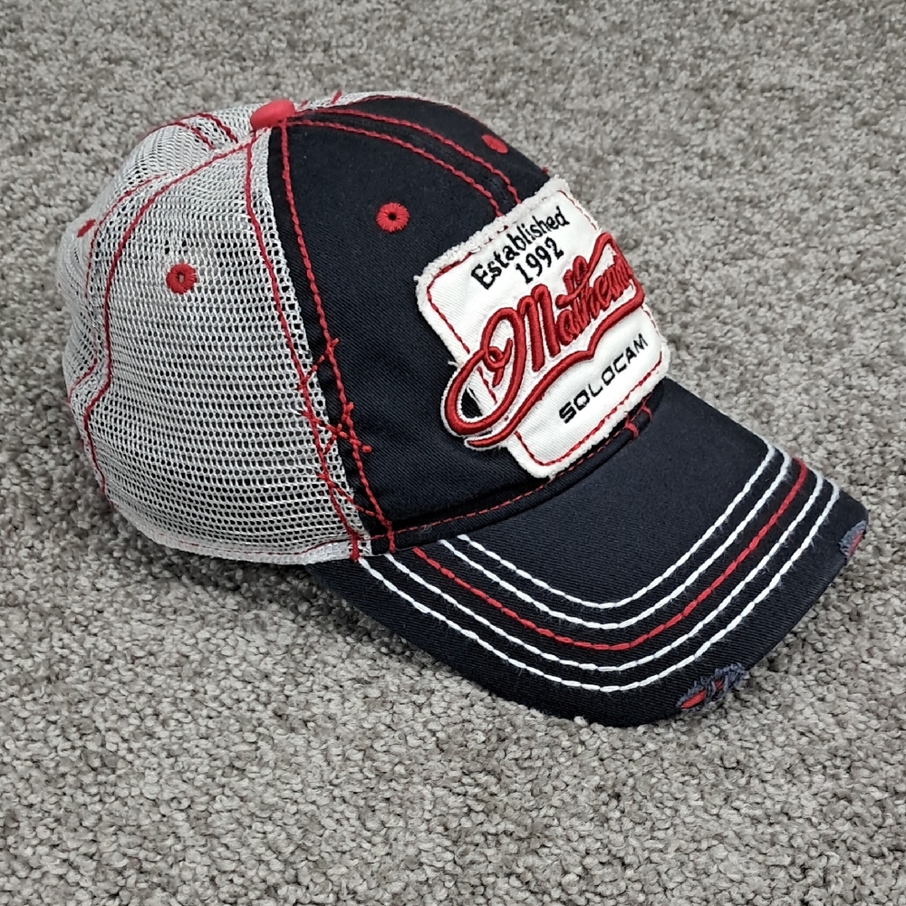 Vintage Mathewa Solocam‎ Mens Trucker Hat Blue